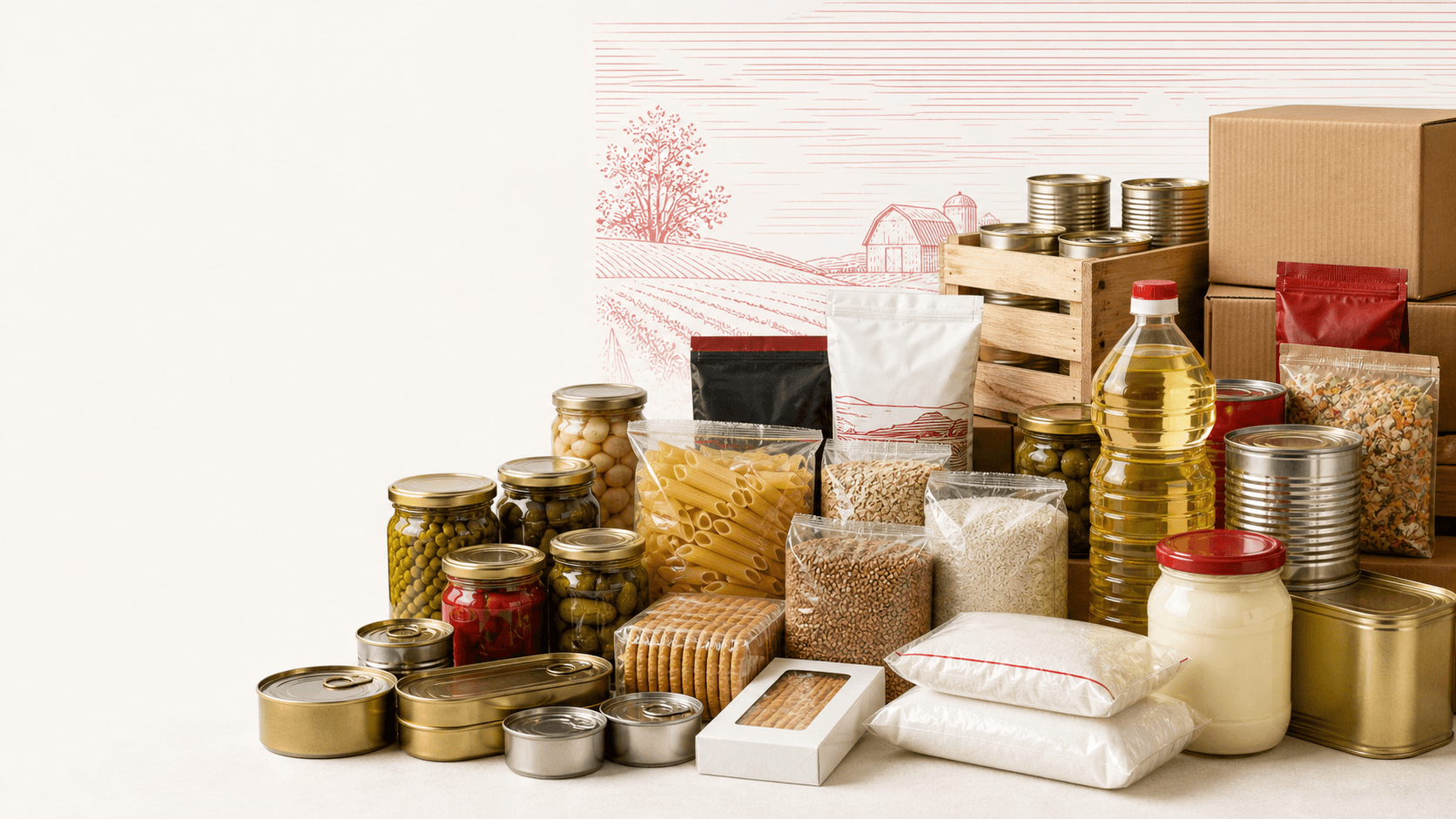 Бакалея, консервы, масло, крупы — ассортимент оптовой базы Provant